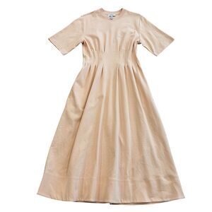 COS Pintucked Midi Dress in Orange Size XS/S